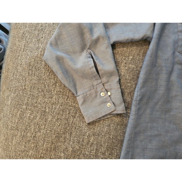 Vintage Le Chevron Western Pearl Snap Shirt M Large Button Up Dagger Collar Knit - Picture 6 of 11